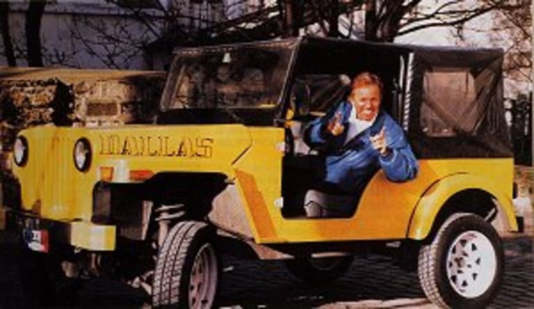 Une rare photo avec Franck Alamo au volant de "sa" voiture !