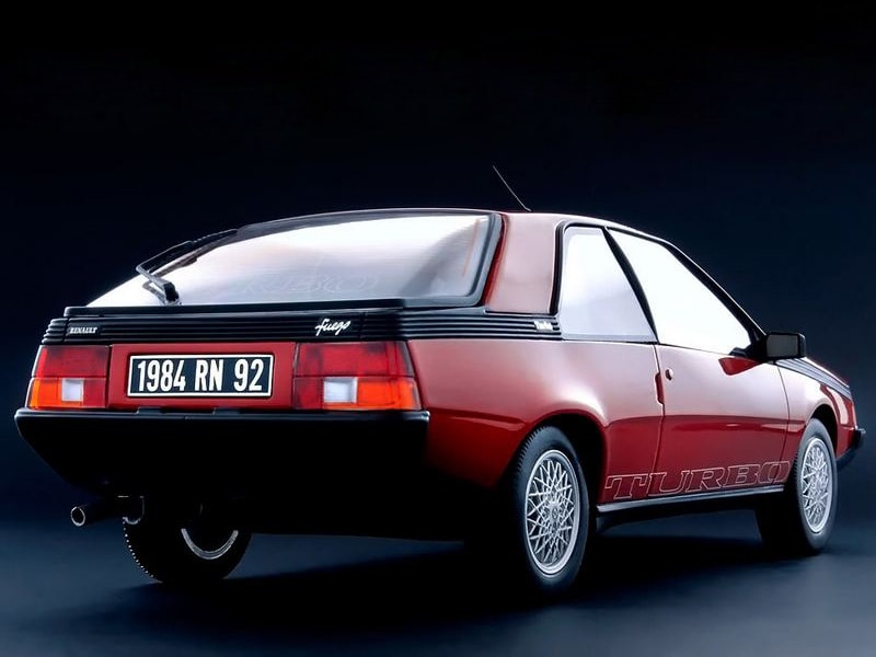 Renault Fuego Turbo vue de derrière