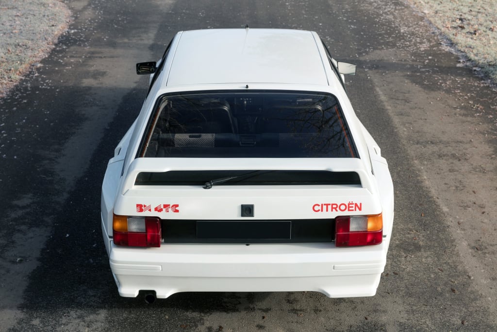 Vue arrière de la Citroën BX 4TC