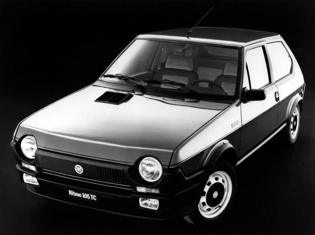 Fiat Ritmo 105 TC de trois quarts avant
