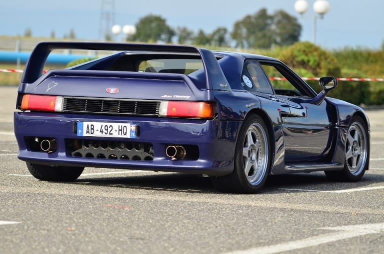 Venturi 400 bleue de dos