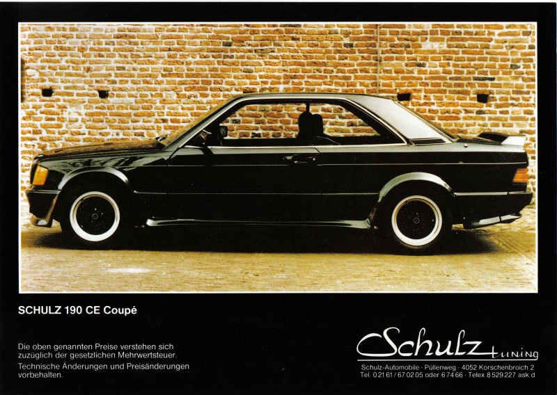 Mercedes 190 E Coupe par Schulz