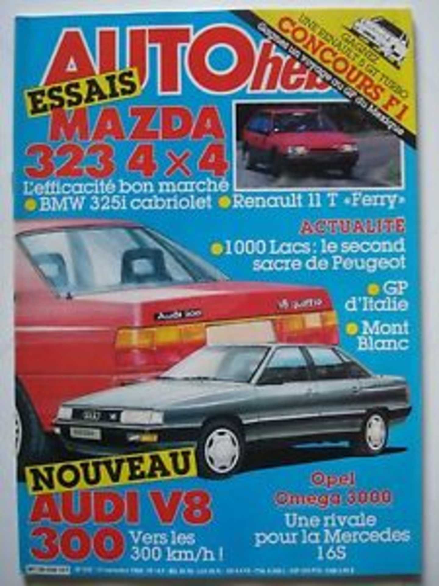 Renault 11 Turbo sur la page de couverture d'auto hebdo