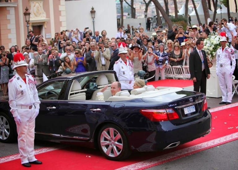 LS 600h L 10 mariage Albert de Monaco