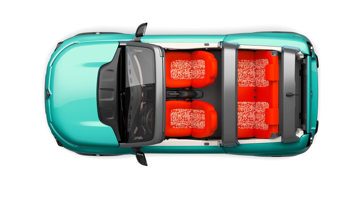 L'intérieur se veut fun, dans la nouvelle politique de rajeunissement de Citroën !