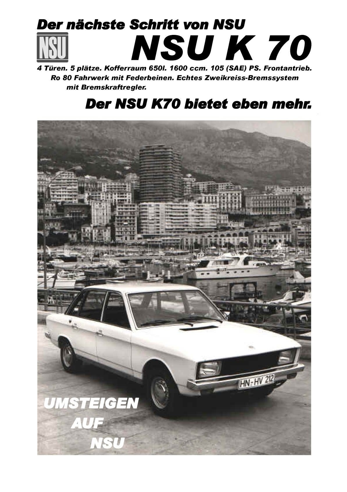 Les publicités NSU étaient prêtes !