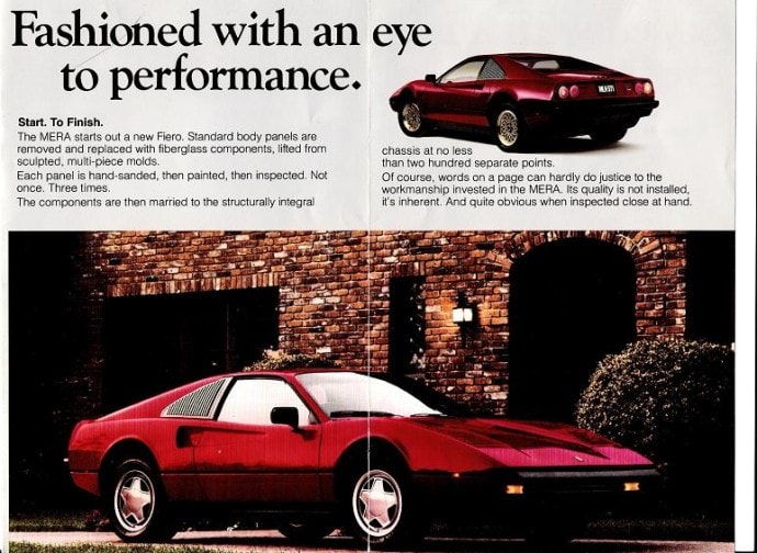 Catalogue de la Pontiac Mera de 1987