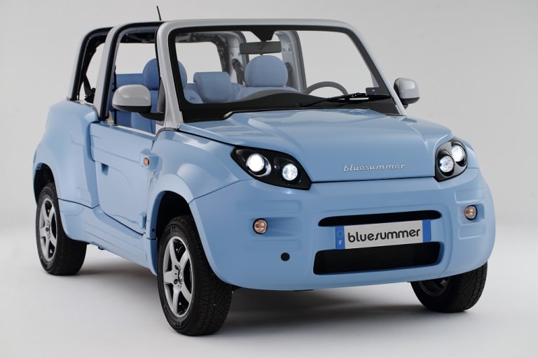 La BlueSummer de Bolloré, qui sert de base à la Citroën e-Mehari