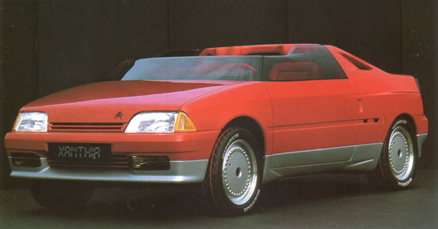 La Xanthia (avec un H), une version "roadster" qui restera à l'état de concept en 1986 !