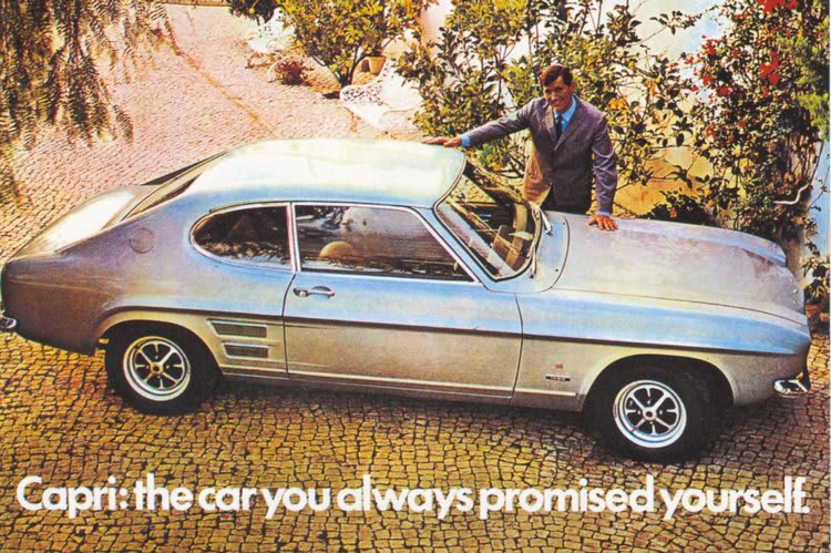 La Capri mk1, avec son look de petite Mustang