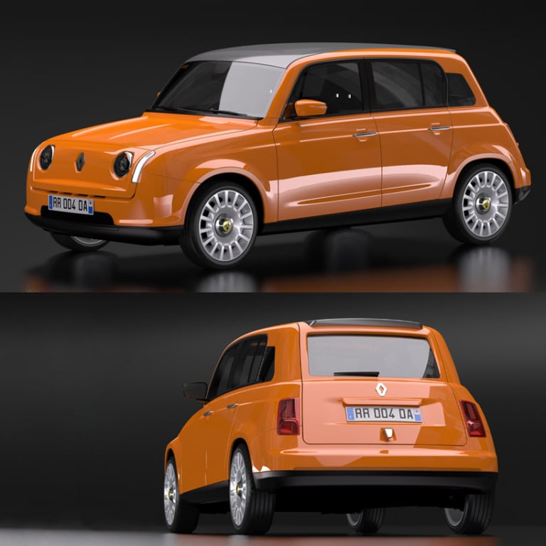Renault 4L Concept orange