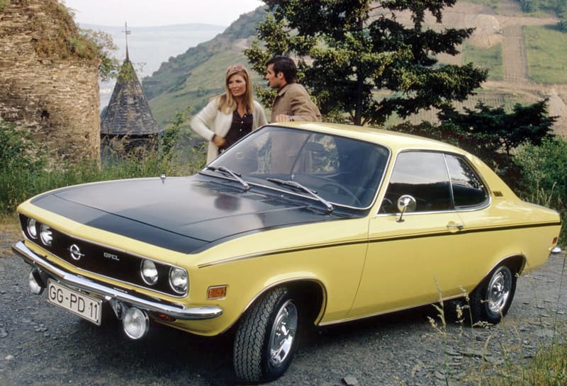 L'Opel Manta (ici une rare SR) s'opposait à la Ford Capri en Europe !