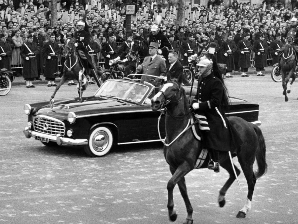 Chapron lors d'un défilé présidentiel