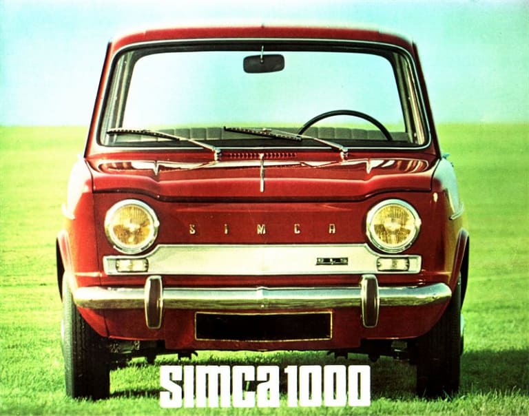 La Simca 1000, dans sa version civilisée