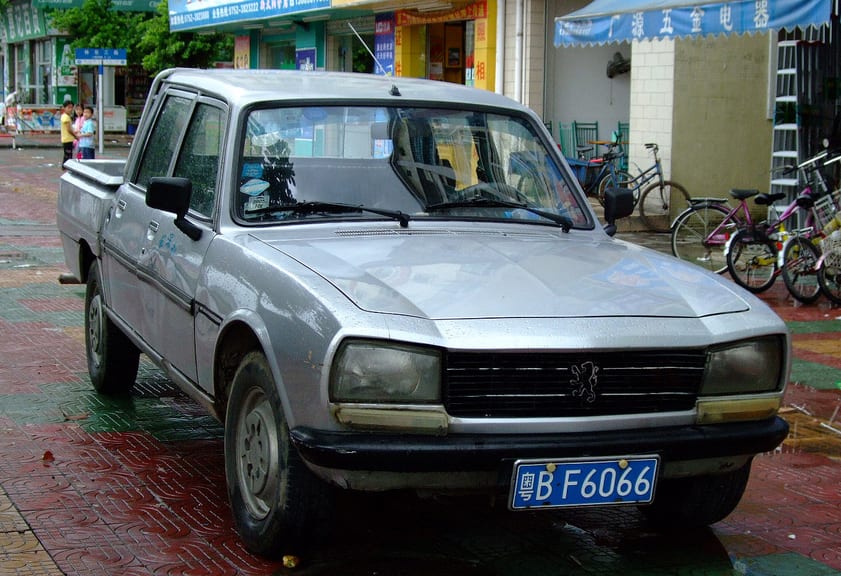 La 504 était proposé en Pick up simple ou double cabine !