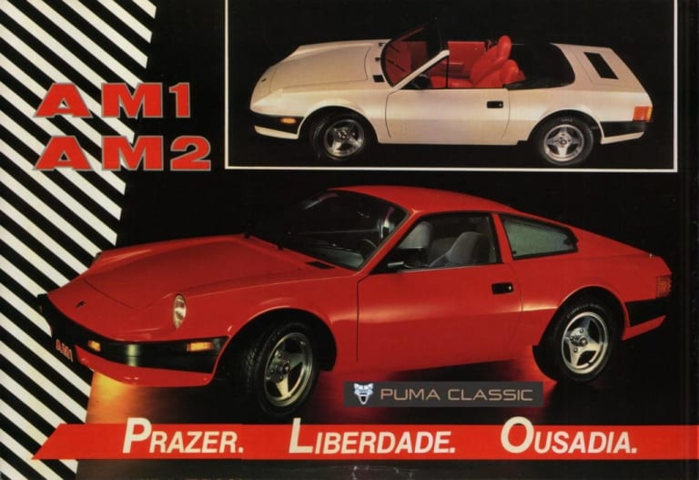 AM1 et AM2 en haut, et l'ultime Puma, l'AM4, en bas