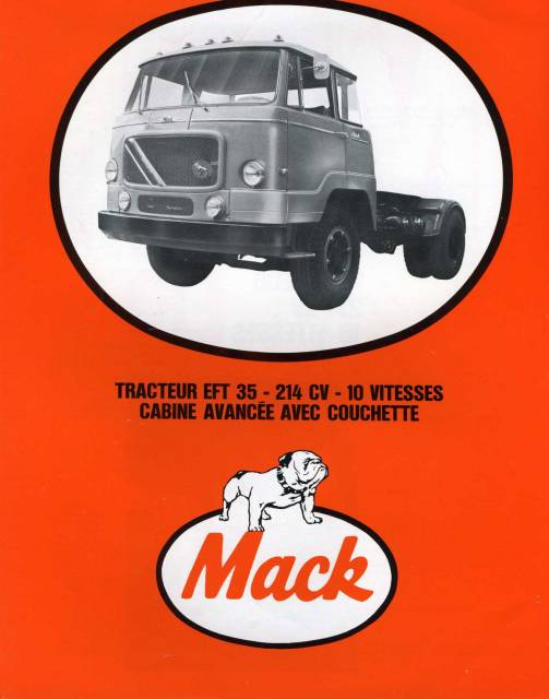 Un Mack fabriqué par Bernard, avec sa cabine Genève, comme les Unic !