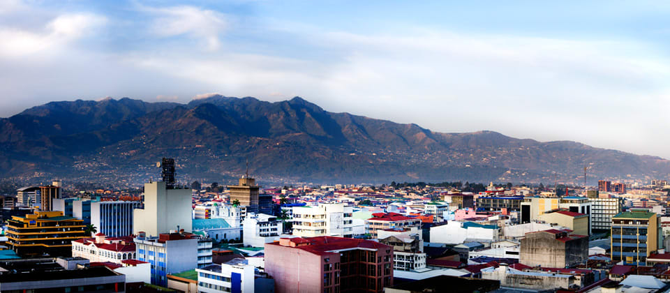 Une vue de San Jose, la capitale du Costa Rica
