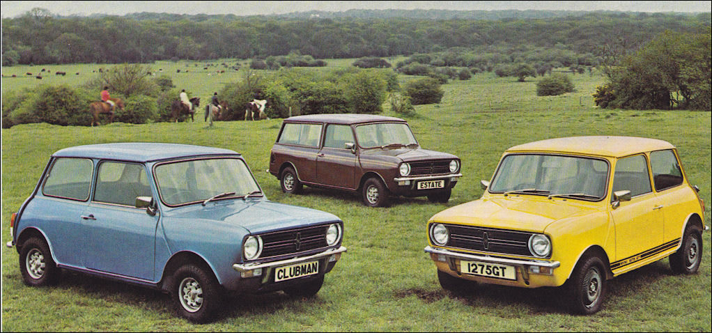 La gamme Clubman, Estate et 1275 GT !