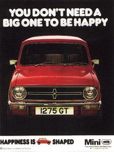 Affiche de pub de la 1275 GT