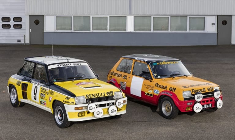 La R5 Alpine Groupe 2 aux côtés d'une R5 Turbo Maxi !