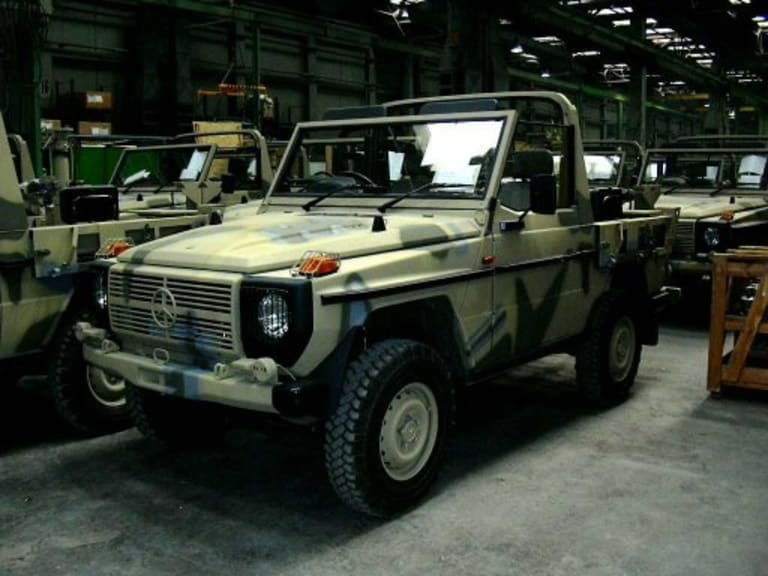 Un G prêt à être livrer par Elvo à l'Armée grecque (image: Mercedesgwagen.galeon.com)