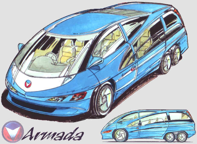 Un air d'Italdesign Columbus pour le monospace Armada de la marque Vaillante