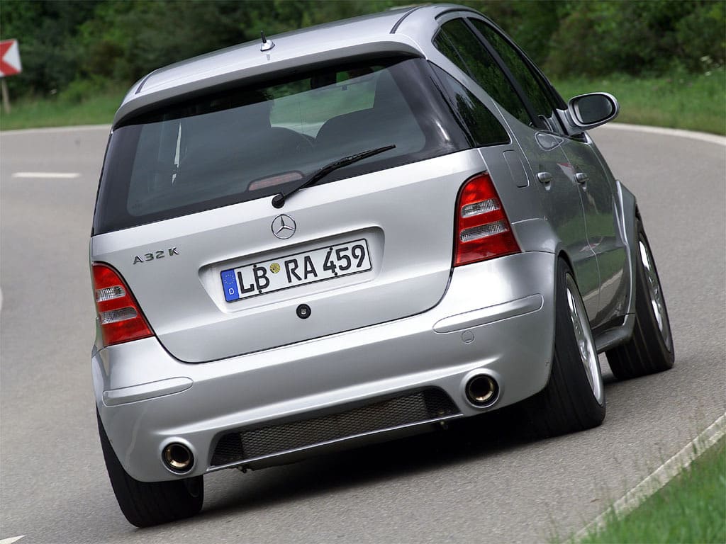 Vue arrière de la Mercedes A32 K
