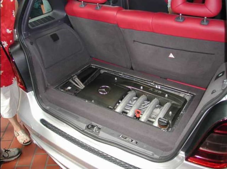 Photo du moteur arrière de L’A38 AMG