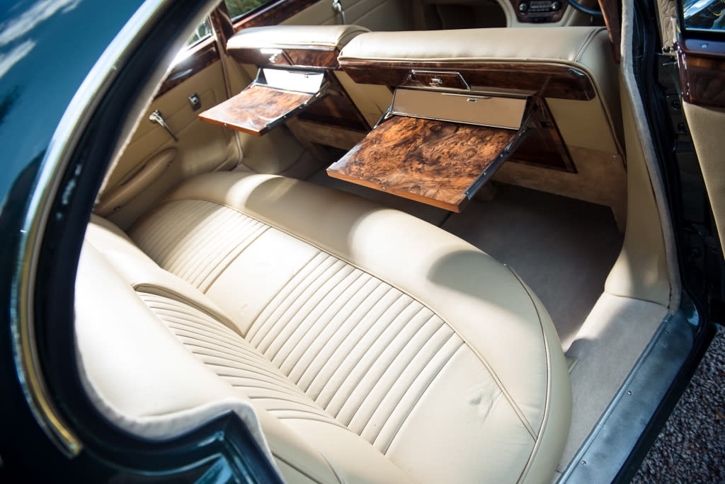 Banquette arrière de la Jaguar Mark X