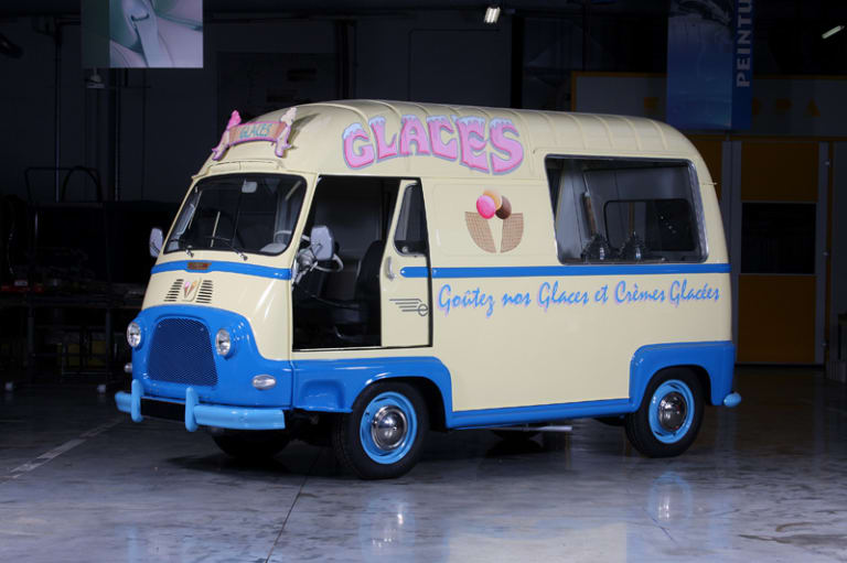 Renault Estafette en glaciers