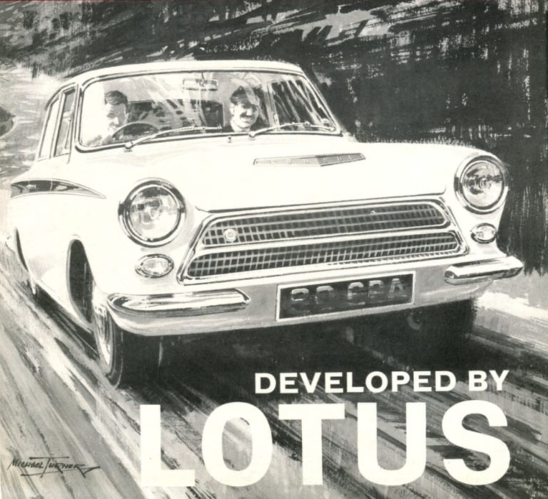 affiche Ford Cortina Lotus