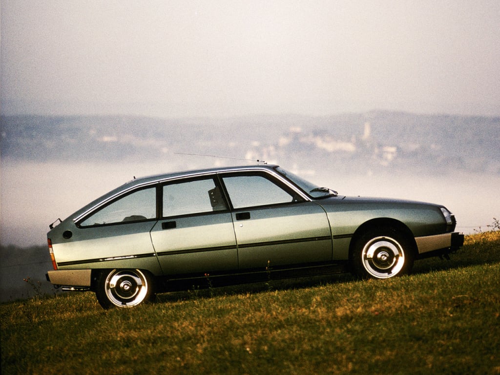Citroën GSA de profil dans une pente