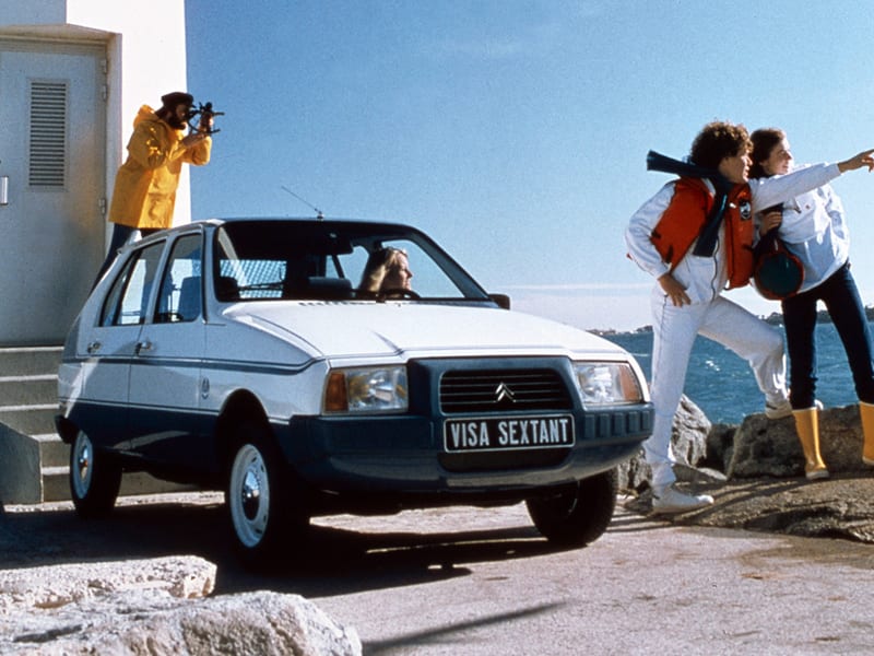 Citroën Visa en bord de mer