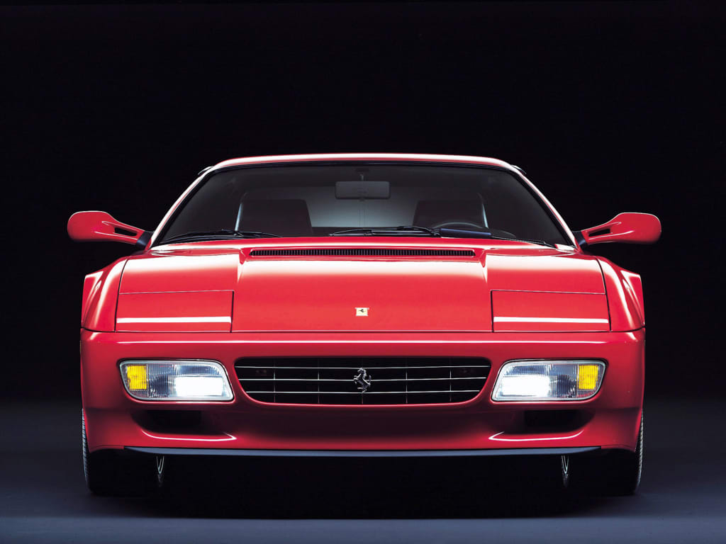 Vue de face de la Ferrari 512 TR