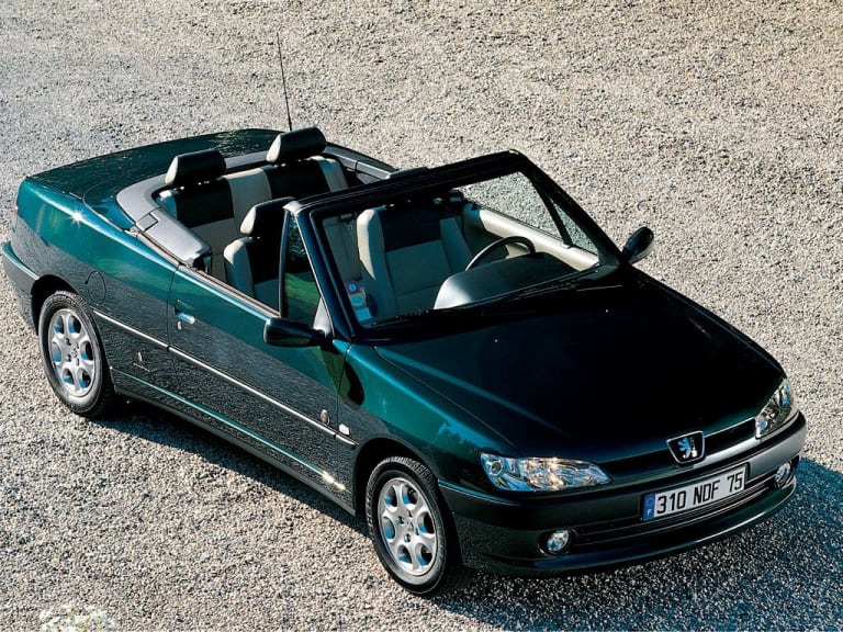 Peugeot 306 Cabriolet vue du dessus