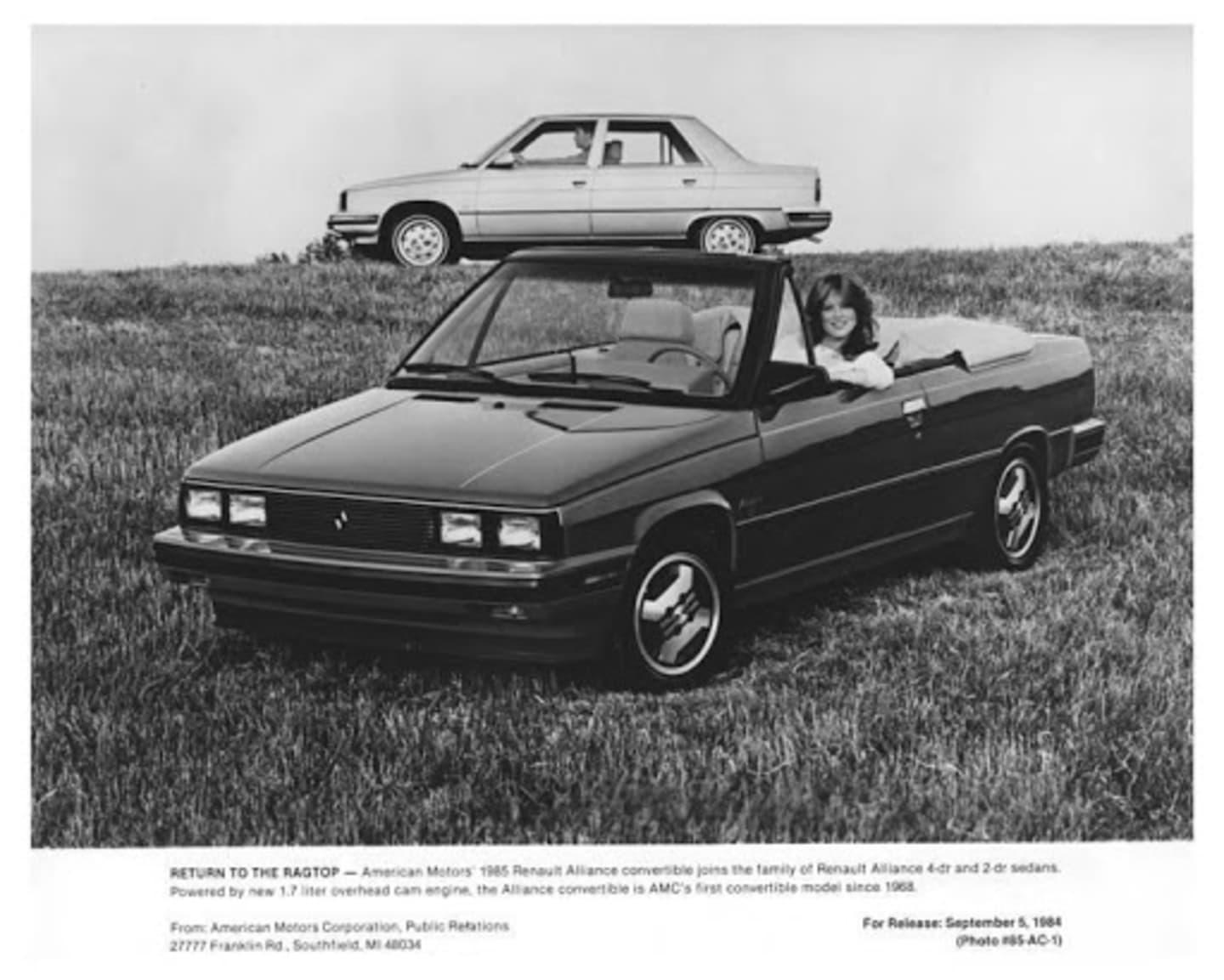 Article : Renault AMC Alliance Convertible : le cabriolet 9 d’outre ...