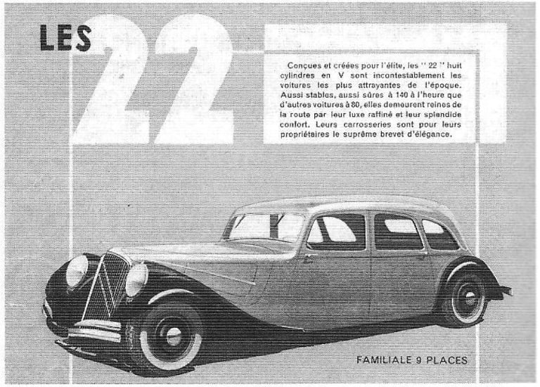 Citroën 22 V8 : la voiture mystère