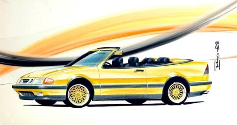 Saab 9000 Fivebow: le cabriolet 9000 mort né