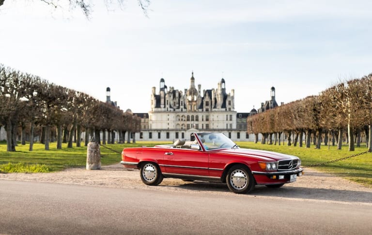 Mercedes-Benz 560 SL : « ma première Mercedes », il était temps.