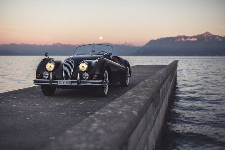 Jaguar XK 140 OTS : Transat antique