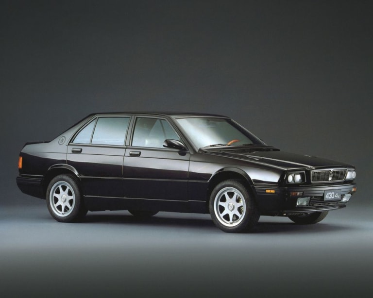 Maserati Biturbo berline 4 portes : une généalogie compliquée
