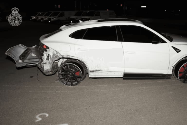 200 km/h, une herse et un hélicoptère : la fuite en Lamborghini Urus qui tourne court