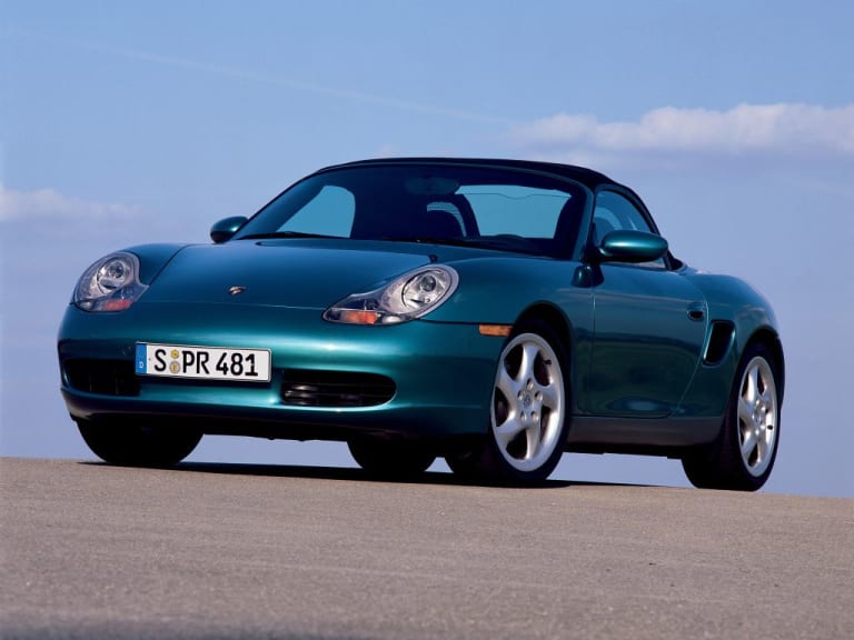 La Porsche Boxster vue de l'avant