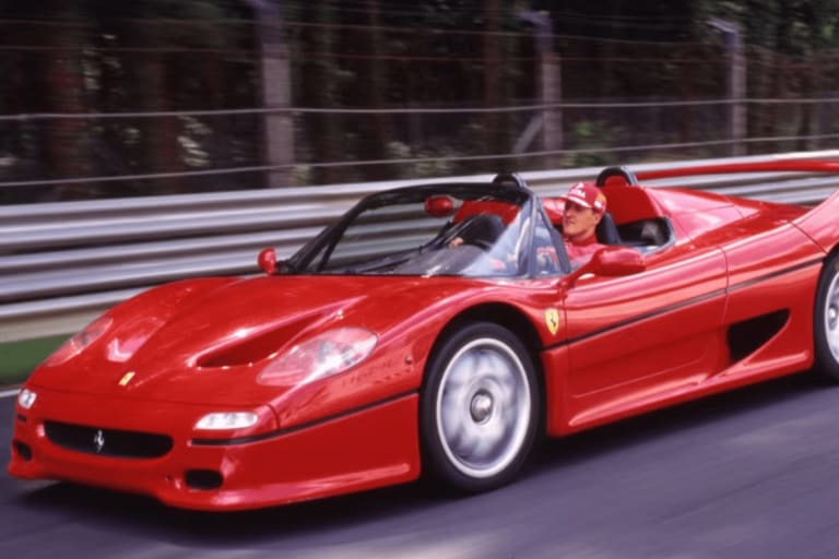 Cette Ferrari F50 retrouvée aujourd’hui aurait appartenu à l’univers de Schumacher