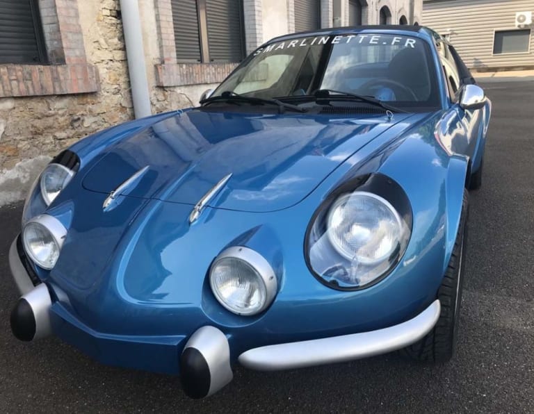 Smarlinette : fruit des amours d'une A110 Berlinette et d'une Smart Roadster