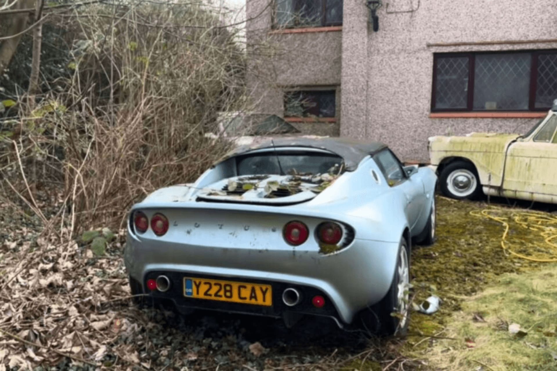 Ce jardin abandonné cachait des voitures de collection estimées à plus de 500 000€