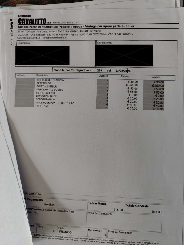 LANCIA Flaminia Gt Convertibile Touring 1961 occasion