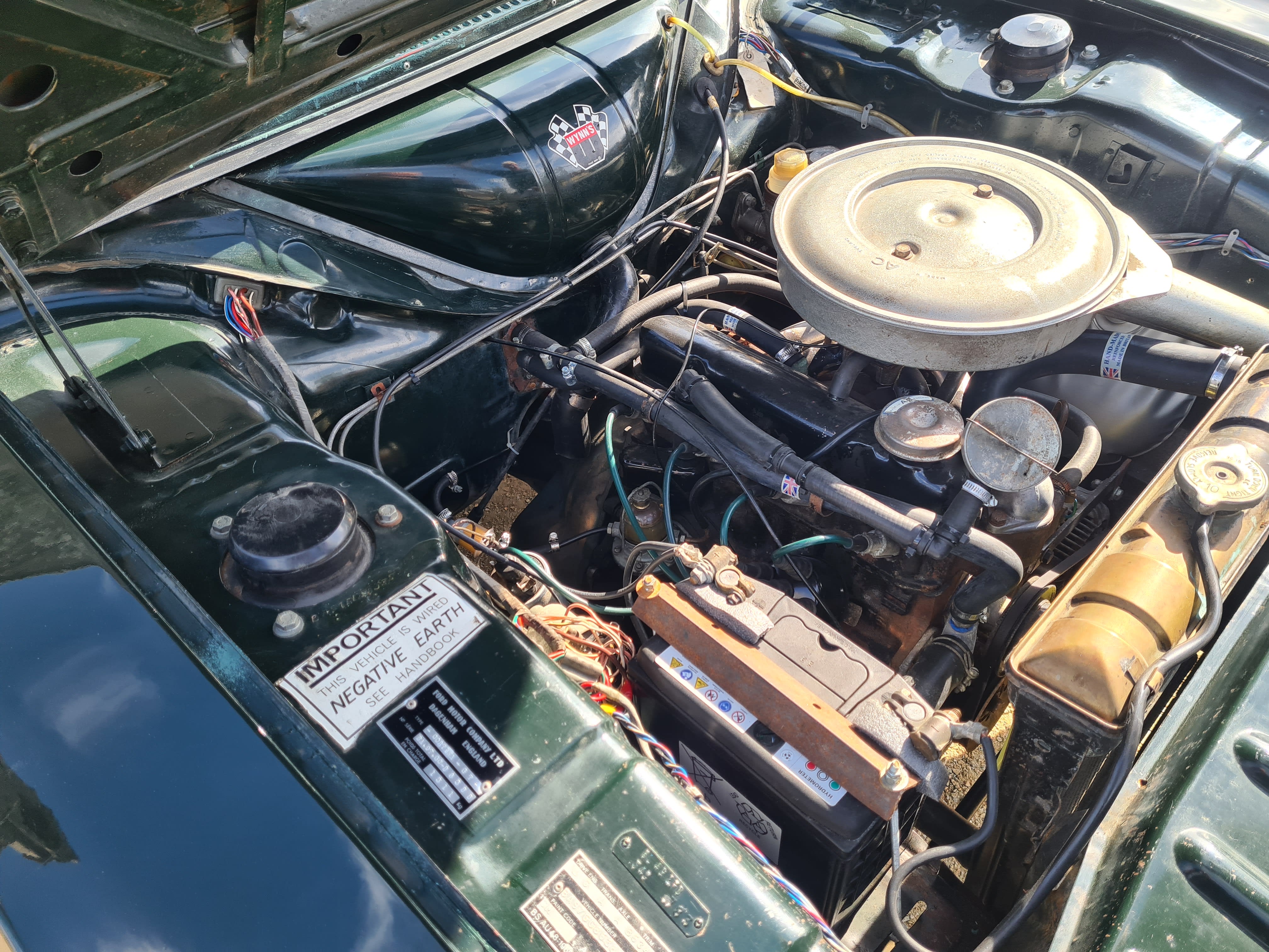 FORD Cortina Mk2 1500gt 1967 occasion mécanique (1)