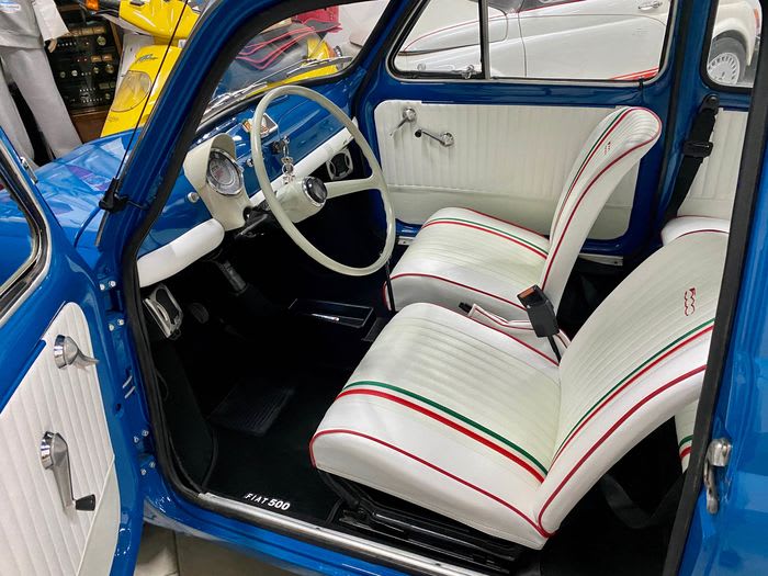 FIAT 500 F Toit Ouvrant 1965 occasion intérieur (1)